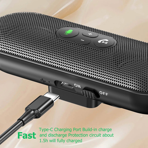 T18 Kit voiture mains libres haut-parleur <span class=keywords><strong>multipoint</strong></span> pare-soleil haut-parleur pour téléphone Smartphones chargeur de voiture mains libres <span class=keywords><strong>Bluetooth</strong></span> - Product Image 5