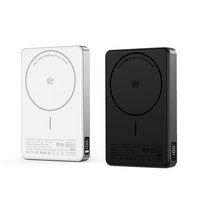 Banco de Energía Inalámbrico Magnético de Carga Rápida Qi2.2 de 25W, Personalizado, con Pantalla Digital de 10000mAh y Carcasa de Aluminio
