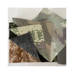 Hot Sales Stock Fabric 180-260gsm Normally 57/58" Many Designs Plain Weaving Camouflage Printed Fabric