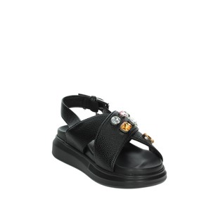 Sandali bassi con plateau basso per donne ragazze nere SASS240758 leggero Anti-scivoloso imbottito moda moda - Product Image 5