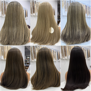Perruque de haute qualité 613 blonde miel, cheveux européens, balayage, mèches, double trame, dentelle HD invisible, perruque pour femmes - Product Image 2