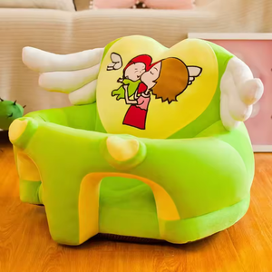 Canapé en peluche, chaise en peluche, chaise d'apprentissage avec ailes d'ange, canapé d'apprentissage en peluche pour enfants, chaise pour bébé - Product Image 2