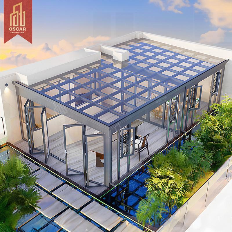 Outdoor Greenhouse with Custom Design and Aluminum Glass Backyards Patios Balconies in Us Garden Sunroom and Glass Room Sunroom