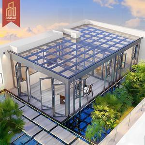 Balconi in <span class=keywords><strong>giardino</strong></span> <span class=keywords><strong>da</strong></span> <span class=keywords><strong>giardino</strong></span> con veranda in vetro e veranda in alluminio serra esterna con Design personalizzato e vetro cortili - Product Image 1
