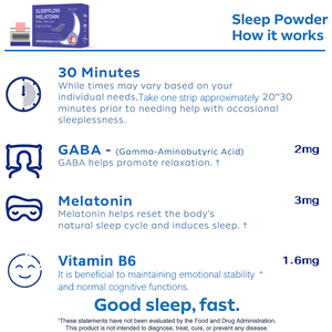 Tiras Orales para Dormir de Excelente Precio, Tiras para Mejorar el Sueño Profundo, Suplementos para la Respiración Durante el Sueño, Tiras Nasales y Orales - Product Image 2