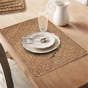 Juego de 12 Manteles Individuales Redondos Boho, Manteles Individuales Tejidos de 30 cm, Juego de Manteles para Mesa, Resistentes al Desgaste, Decoración Rústica para Mesas - Product Image 5