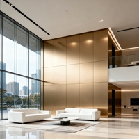 Panneau composite en aluminium décoratif ACP, finition grain de bois, finition pierre, couleur métallique, revêtement PE PVDF, intérieur