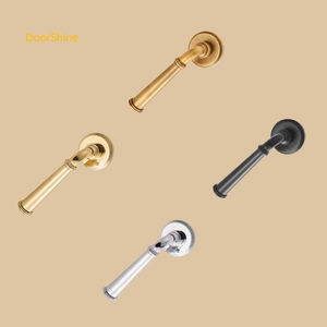DoorShine工場フランス式アルミニウム真鍮亜鉛ドア窓アクセサリーホームドアレバーハンドルロックセットホテル - Product Image 6