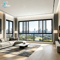 Ventanas Corredizas Horizontales Modernas de Aluminio con Vidrio Aislante Templado y Personalización OEM para Compradores Globales