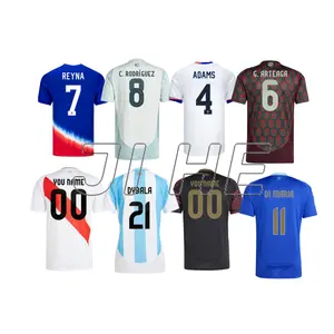 Vente en gros 2024 Mexique Maillot de l'équipe nationale Nouveau Brésil États-Unis Argentine Chili Colombie Maillot