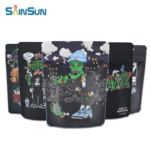 Bolsas Mylar de 3.5G con Cierre Hermético, Impresión de Logotipo Personalizado, Bolsa Holográfica con Cierre Negro Sellado con Láser, a Prueba de Olores - Product Image 6