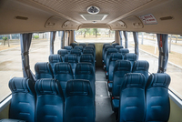 Nouveau minibus compact Guangtong 25 places, moteur diesel, transmission manuelle/automatique, navette pour passagers
