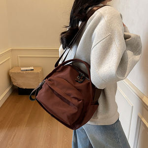 Mini <span class=keywords><strong>Zaino</strong></span> <span class=keywords><strong>Beige</strong></span> da <span class=keywords><strong>Donna</strong></span>, Piccolo <span class=keywords><strong>Zaino</strong></span> in Nylon Casual per Viaggi e Scuola, Stile Coreano Carino per Ragazze Adolescenti, Borsa da Giorno per Studentesse - Product Image 4