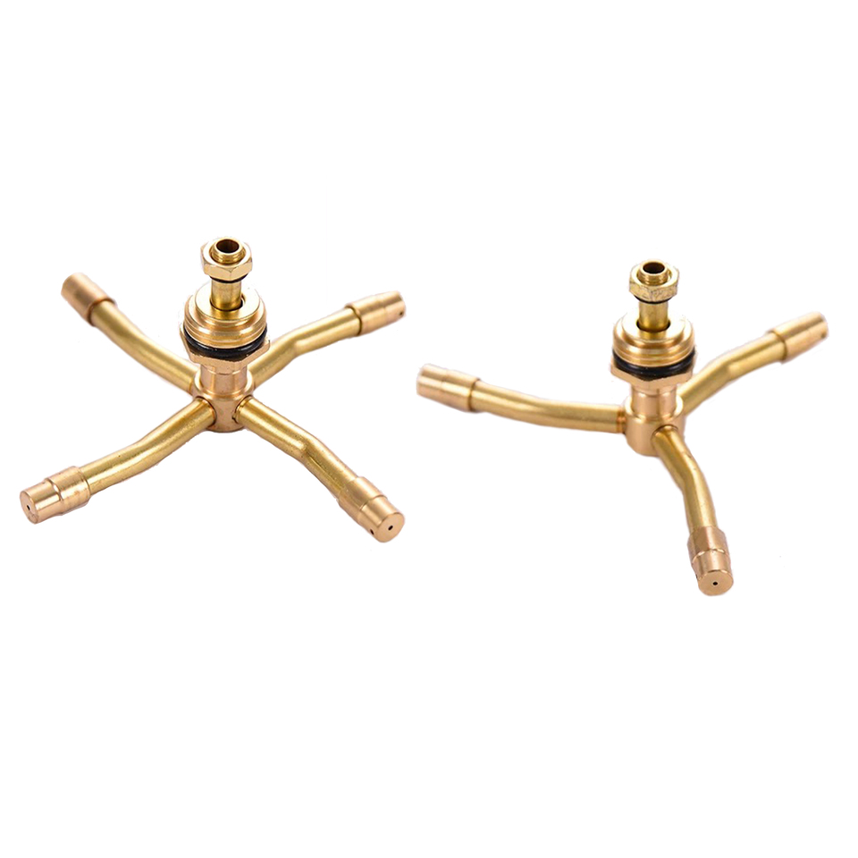 High Efficiency Multi-arm Brass Irrigation Nozzle Premium Garden Sprinklers
