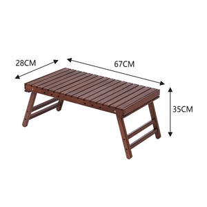 Mesa plegable portátil de madera maciza para acampar al aire libre, tienda, mesa de centro - Product Image 2