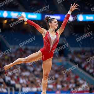 <span class=keywords><strong>Justaucorps</strong></span> de gymnastique dégradé avec logo personnalisé de haute qualité pour compétition body en Spandex avec cristal - Product Image 3