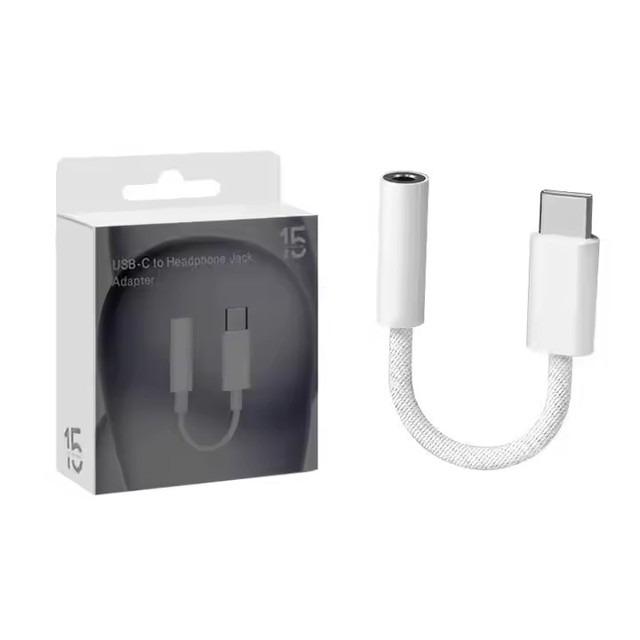 Usb C to 3.5mm Aux Adapter Plug in Nylon Braided 3.5 mm to Usb C Aux Audio Cable for Phone 16 15