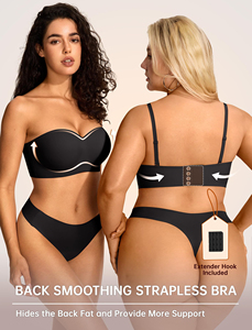 Sujetadores <span class=keywords><strong>sin</strong></span> tirantes para mujer, de alta calidad, suaves, inalámbricos, sexys, antideslizantes, con <span class=keywords><strong>relleno</strong></span> invisible, <span class=keywords><strong>sin</strong></span> costuras, para uso diario. - Product Image 5