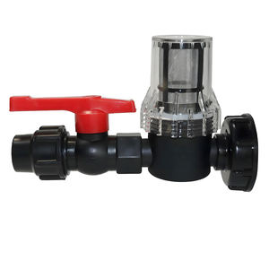 Raccord de tuyau d'arrosage de jardin G1 '' 3/4 '' <span class=keywords><strong>Robinet</strong></span> à bille en PVC Filtre à mailles 80 IBC S60 * 6 <span class=keywords><strong>Adaptateur</strong></span> de réservoir d'eau - Product Image 3