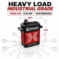 Servomoteur numérique sans balais 16,8 V 130 kg 180 kg S9130D S9150D XQ-POWER en aluminium 7075 CNC robuste pour bras robotisé, vente en gros OEM