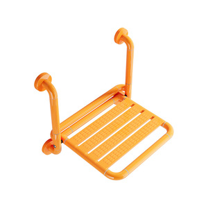 Meiruide Bathroom <b>Folding</b> Seat 150kg Load Capacity Non Slip Wall Mounted Shower <b>Stool</b> With Handrails For Safety - Product Image 5