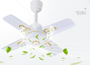 Eurotech 2025 nuevo diseño 24 pulgadas ventilador de techo blanco cuatro <span class=keywords><strong>bades</strong></span> de Metal Industrial eléctrico Mini ventilador de techo decorativo Home Hotel - Product Image 6