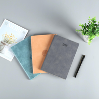 Carnet de notes A5 en cuir PU à couverture rigide, reliure à anneaux, pour procès-verbaux de réunion, agenda de bureau et scolaire, 100 feuilles, logo personnalisé