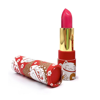 Biodégradable Impression Personnalisée 0.3oz Push Push up Rouge À Lèvres Déodorant Bâton Carton Fleur Kraft Papier Tube Conteneur Emballage