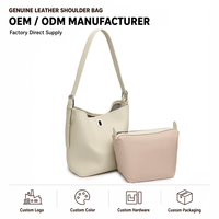 Sac à bandoulière Hobo en cuir véritable avec logo personnalisé, souple, vintage, structuré, grande capacité, sacs seau pour femmes, usage quotidien