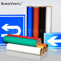 Film autocollant réfléchissant acrylique auto-adhésif SINOVINYL pour panneau routier