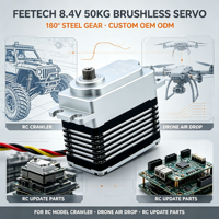 Servomoteur quadrupède FT955BL 12V 50KG 0.08s/60 °   Servomoteur RoboMaster pour inspection industrielle, articulation de robot quadrupède/actuateur de robot de compagnie