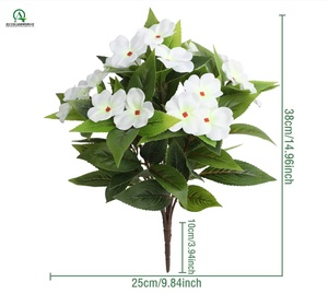 Flores Artificiales <span class=keywords><strong>de</strong></span> Seda Tipo Joya, Ramo <span class=keywords><strong>de</strong></span> Plantas Artificiales para Decoración <span class=keywords><strong>de</strong></span> Hogar, Jardín, Ventana, Caja, Fiesta, Mesa y Jarrón - Product Image 3