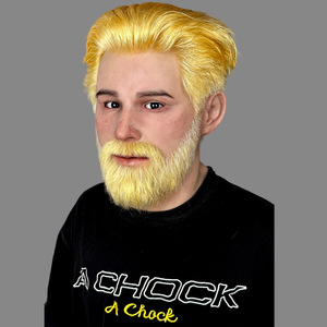 Máscara de Silicona Rubia de Grado Cinematográfico, Disfraz de Cabeza Completa con Textura de Piel Realista para Cosplay y Bromas - Product Image 3