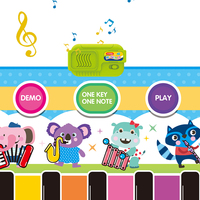 Tapis de piano musical électronique pour enfants, tapis de jeu avec animaux de dessin animé, tapis de piano pour enfants