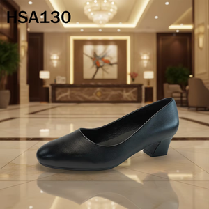 Zapatos <span class=keywords><strong>de</strong></span> Oficina HY para Azafatas, con Punta Cerrada y Tacón Cuadrado, <span class=keywords><strong>de</strong></span> Cuero <span class=keywords><strong>de</strong></span> Grano Completo, Antideslizantes, Transpirables, para Uso Prolongado, HSA030 - Product Image 5