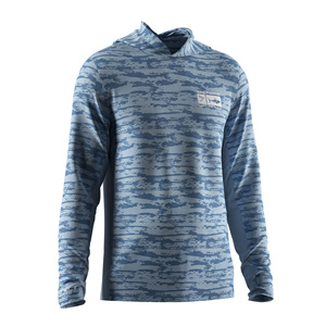 T-shirt à manches longues pour homme avec capuche UPF100+, coupe ergonomique avec panneau en mesh pour la circulation de l'air - Product Image 3