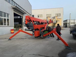 Bonne passabilité 27m araignée ascenseur Chine fabricant araignée ascenseur chenillé moteur électrique mini araignée grues de levage - Product Image 3