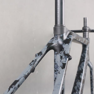 Water Ripple GR048 Fibra de carbono T1000 T4 700X50C Frameset Sistema de freno de disco de cable oculto completo para bicicletas de carretera Ciclismo de grava - Product Image 6