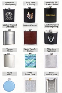 Fiaschetta in Vera Pelle con Bicchiere in Acciaio Inossidabile 304, per Whisky e Liquori, Personalizzabile con Logo - Product Image 6