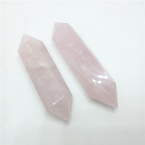 Cuarzo Rosa Natural al por Mayor, Cristal Curativo con Puntas Dobles Terminadas - Product Image 6