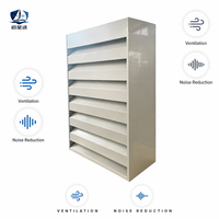 Grille d'aération acoustique extérieure anti-corrosion sur mesure pour la réduction du bruit des générateurs, tours de refroidissement et unités CVC