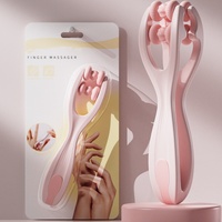 Nouveau design masseur de pression des doigts de poche massage des doigts coloré doux acupuncture soulagement de la douleur pince à doigts deux roues outils