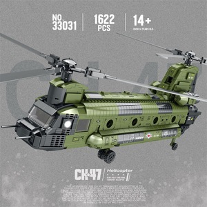 Zhenzhuan 33031 Military Transport Helicopter Building <b>Blocks</b> 800+ Pieces Educational Assembly Set for Boys Ages 8-13 - Product Image 4