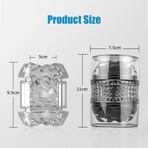 Produit érotique très demandé : Masturbateur masculin transparent à bouche et vagin artificiels, pompe à pénis et suceur <span class=keywords><strong>de</strong></span> gland pour hommes - Product Image 6