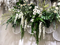 Fleurs artificielles de glycine en soie extra-larges, 3 branches, pour décoration de mariage, export direct d'usine, vente en gros