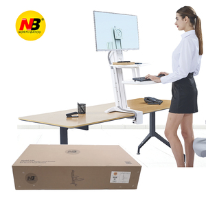 Bắc Bayou NB L80 17-32 ''sit-Stand Máy Trạm TV trượt đứng giá bàn bảng kẹp LCD Monitor núi - Product Image 1