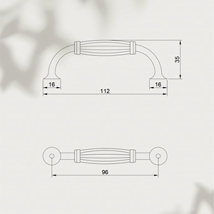 Alliage de zinc OEM promotionnel moderne à bas prix poignée de meuble de <span class=keywords><strong>cuisine</strong></span> poignées boutons Installation facile pour <span class=keywords><strong>entrepôt</strong></span> hôtel - Product Image 5