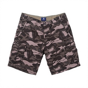 Shorts cargo camouflage pour homme Montal, taille mi-haute, respirants, en tissu Oxford, avec fermeture boutonnée, décontractés, style Bermuda, avec poches - Product Image 1