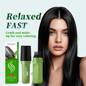 Toptan özel etiket uzun ömürlü kolay kullanım kapak gri kuaför ürünleri siyah saç boyası doğal saç rengi sopa - Product Image 1