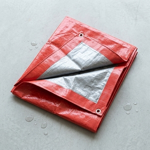 Bâche en toile tissée HDPE imperméable, rouleau <span class=keywords><strong>de</strong></span> bâche pliable, avec logo, anti-UV, anti-vieillissement, style uni, pour revêtement, tricotée chaîne - Product Image 1